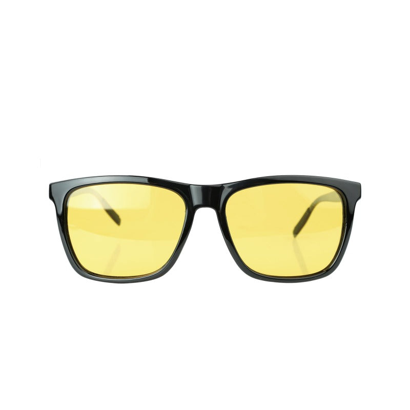 night driving goggles Duco Night Driving Glasses for Headlight Anti-glare Night Time Yellow Lenses 3029y, Black