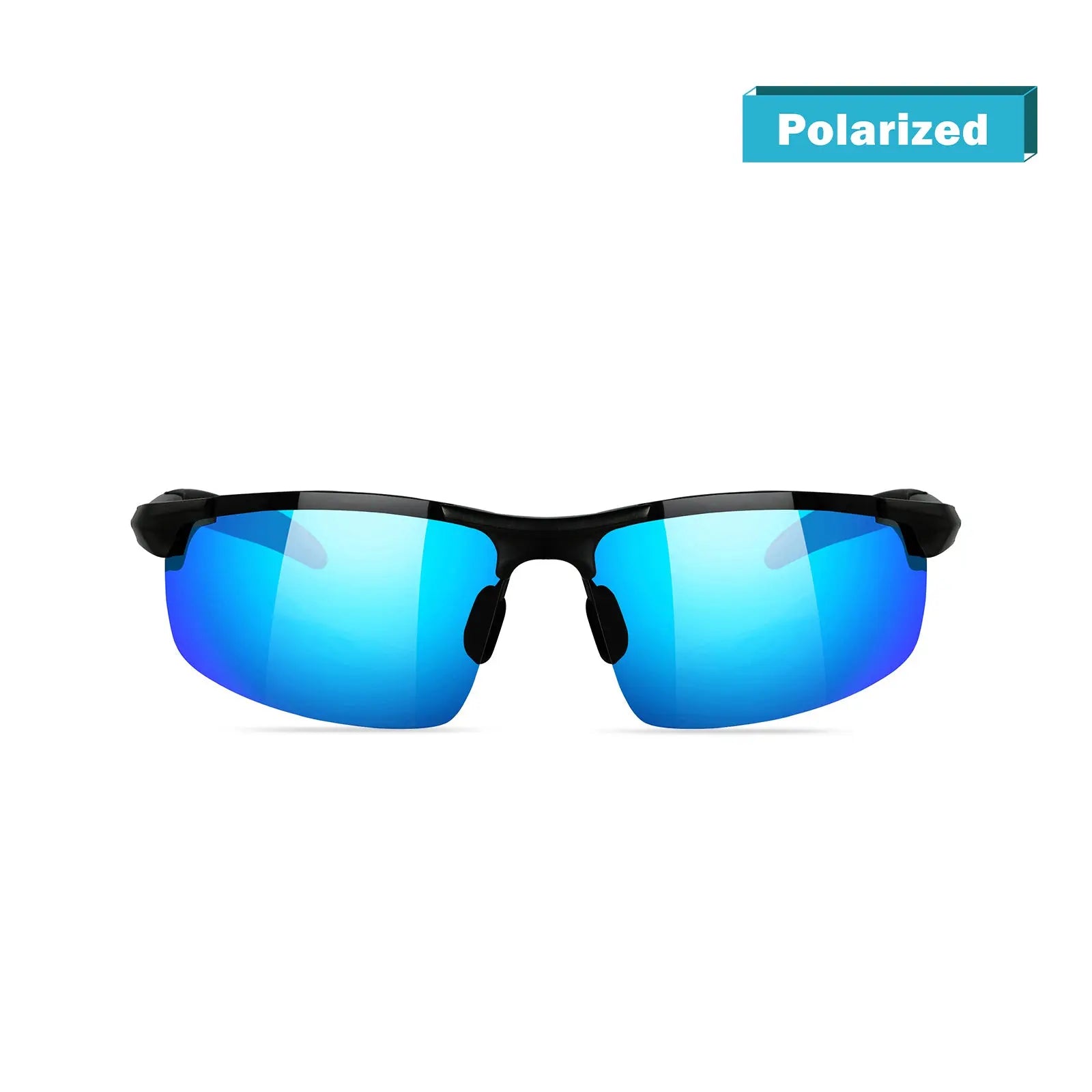 Duco Men's Polarized Sunglasses for Fishing Driving 8177s, Black Frame Green Lens