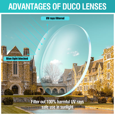 DUCO Blue Light Glasses for Men Women Blue Ray Blocking Glasses Computer Glasses for Teens Non prescription Eyeglasses 5201