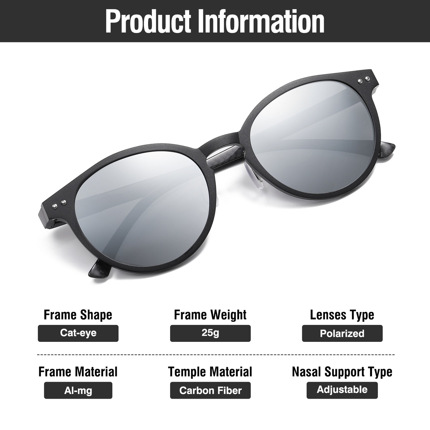 DUCO Mens Polarized Sunglasses for Men and Women, Ultra Lightweight Aluminum-magnesium Sun Glasses UV400 Shades DC3018