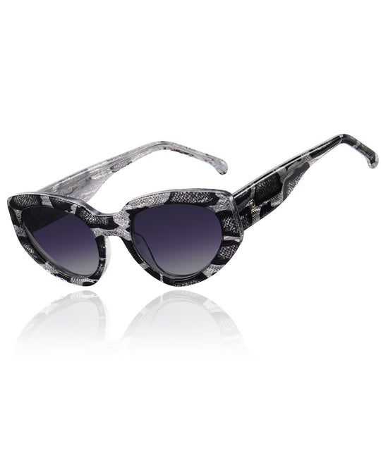 DUCO Retro Cat Eye Sunglasses for Women Men UV400 Protection 