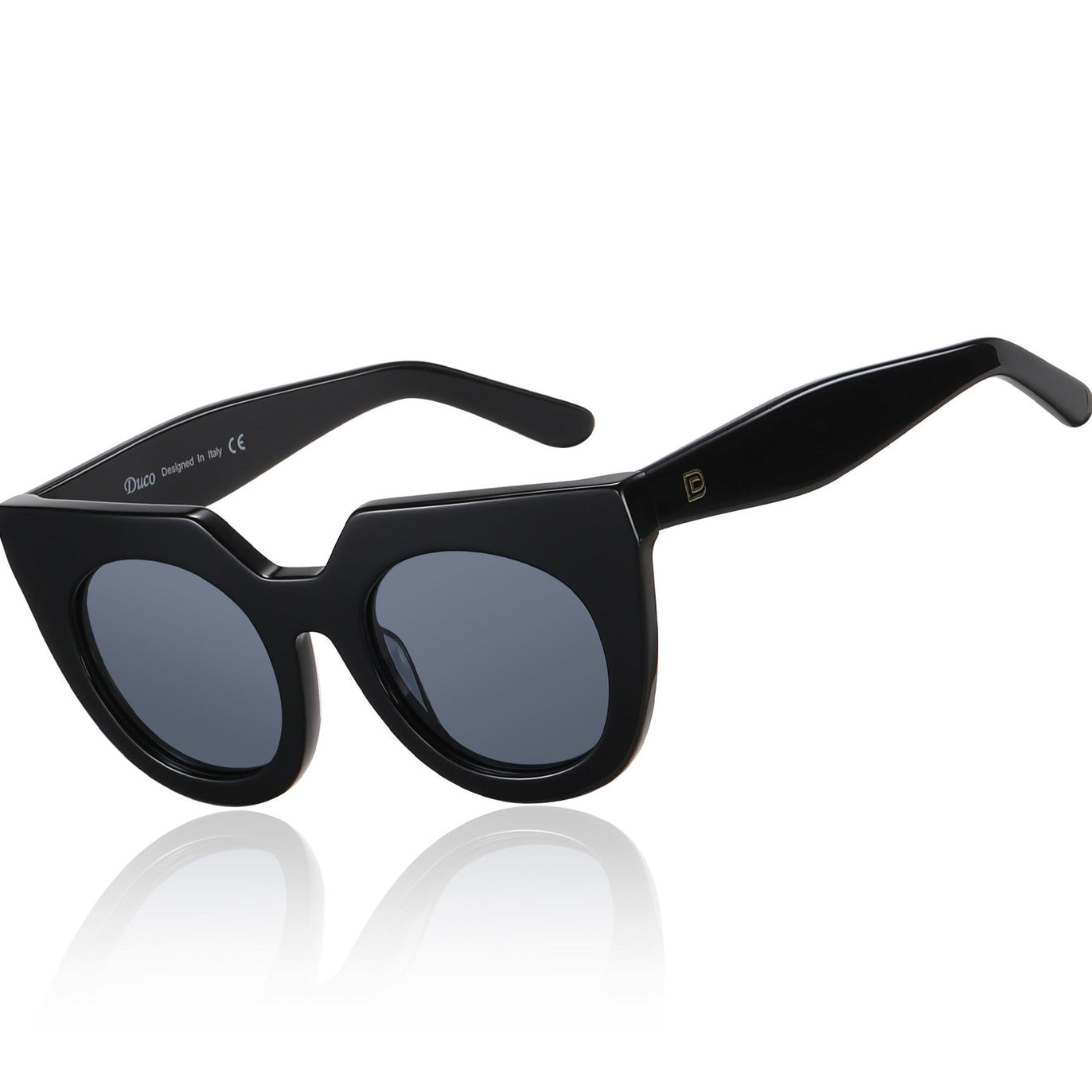 Trendy Oversized Square Cateye Polarized Sunglasses FEISEDY Women Men Polarized Fit Over Sunglasses Oversized  main image 3