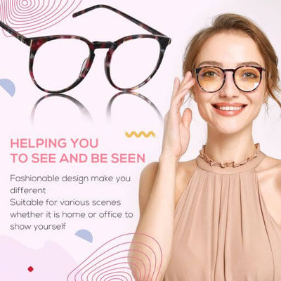 DUCO GLASSES-The right kind of shady Duco Blue Light Glasses for Men Women Round Fashion Retro Acetate Frame Anti Eye Strain Computer Eyeglasses DC8301 Duco 