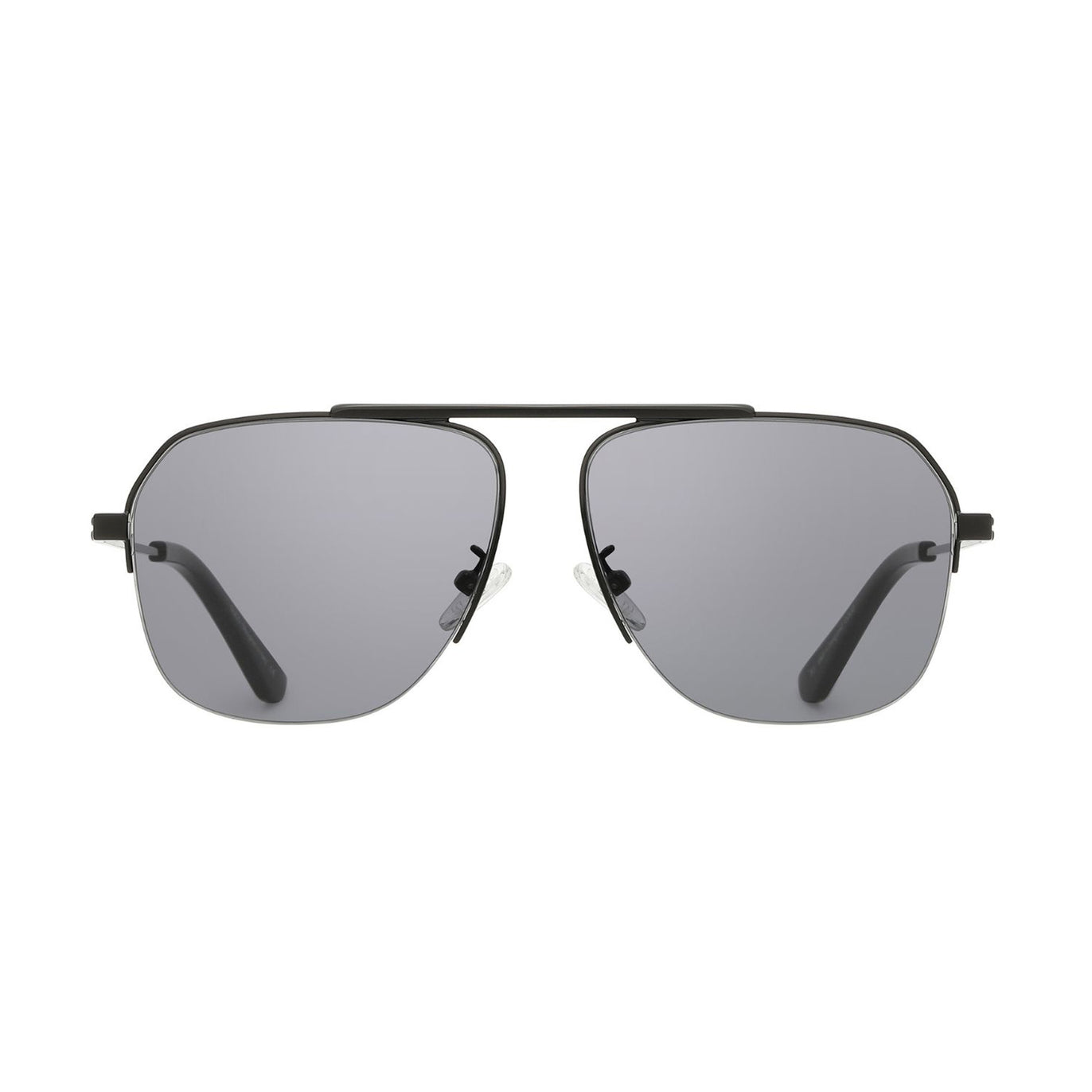 Duco Retro Sunglasses for Mens Non-Polarized Sun Glasses for Driving DC3035 Silver Frame Gradient Grey Lens