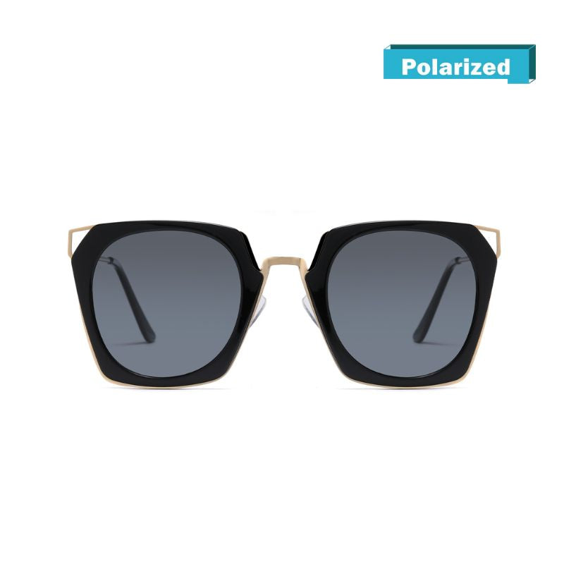 DUCO Classic Vintage Cateye Polarized Sunglasses For Women W001