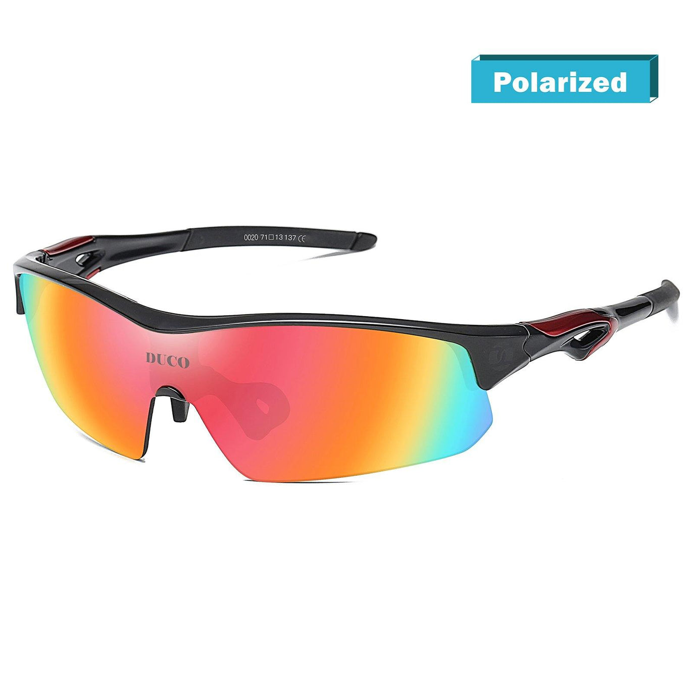 DUCO Sportbril voor heren, gepolariseerde zonnebril, bestuurdersbril, ultralicht, Al-Mg metalen frame, UV400-bescherming, 8177S, Zilver Frame Mercury Blue Lens, 64 DUCO Sportbril voor heren, gepolariseerde zonnebril, bestuurdersbril, ultralicht, Al-Mg metalen frame, UV400-bescherming, 8177S, Zilver Frame Mercury Blue Lens, 64