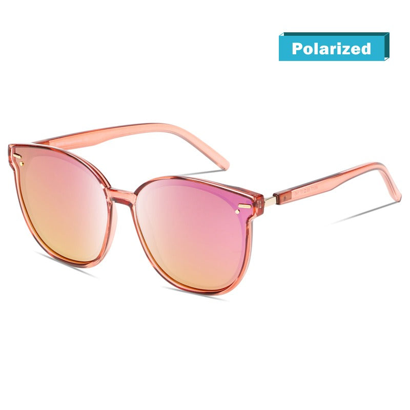 DUCO GLASSES-The right kind of shady Duco Classic Retro Cateye Sunglasses for Women Polarized Trendy Designer Style with Round Frame W017 Duco Women