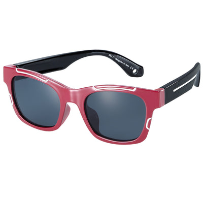 DUCO GLASSES-The right kind of shady DUCO TPEE Superlight Kids Sport Polarized Sunglasses For Kids Boys Girls Rubber Flexible Frame Sunglasses Duco Sunglasses