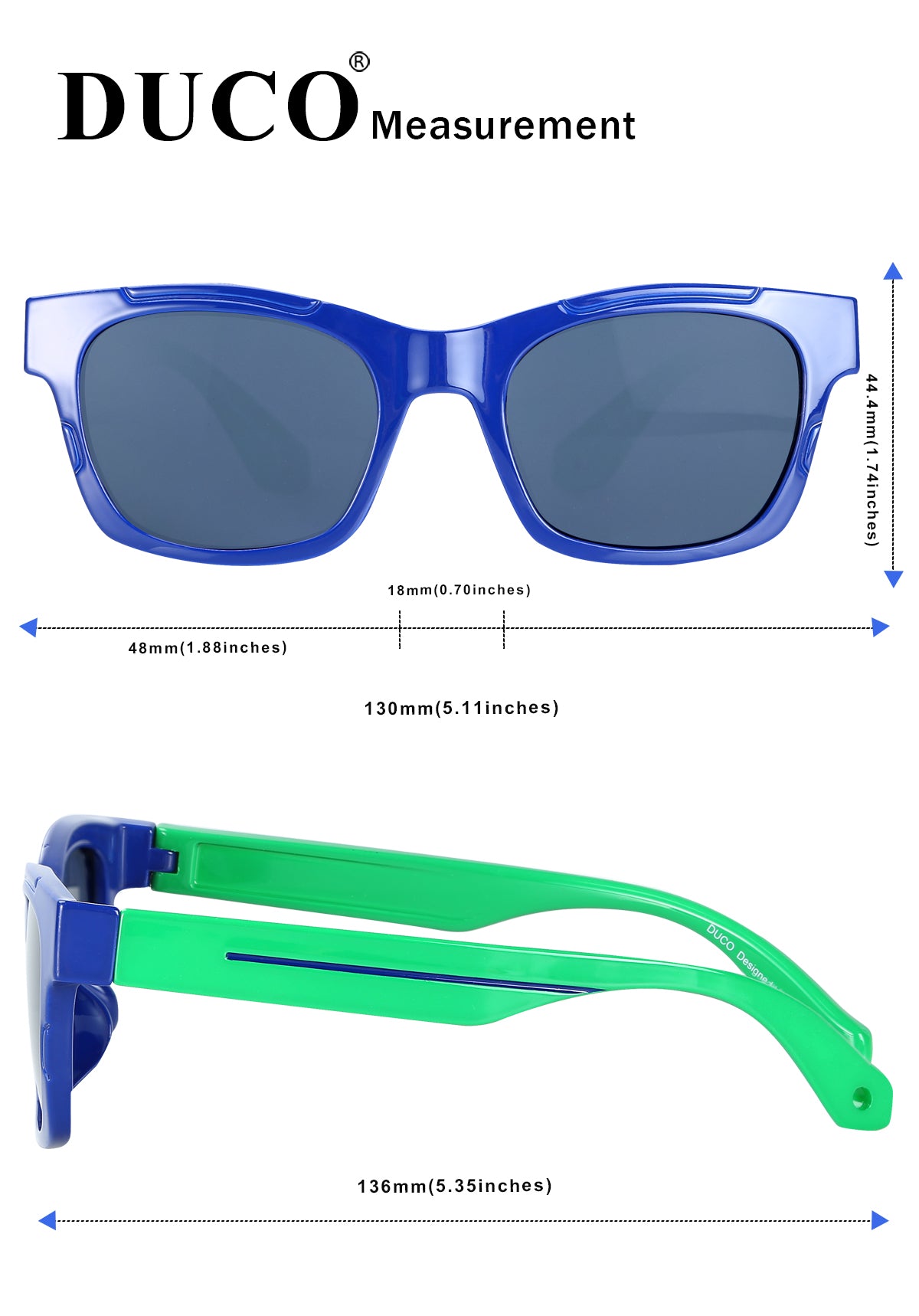 DUCO GLASSES-The right kind of shady DUCO TPEE Superlight Kids Sport Polarized Sunglasses For Kids Boys Girls Rubber Flexible Frame Sunglasses Duco Sunglasses