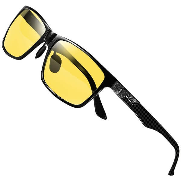 DUCO GLASSES-The right kind of shady DUCO Carbon Fiber Temple Night-Vision Anti-Glare Driving Glasses 8206 Duco Sunglasses