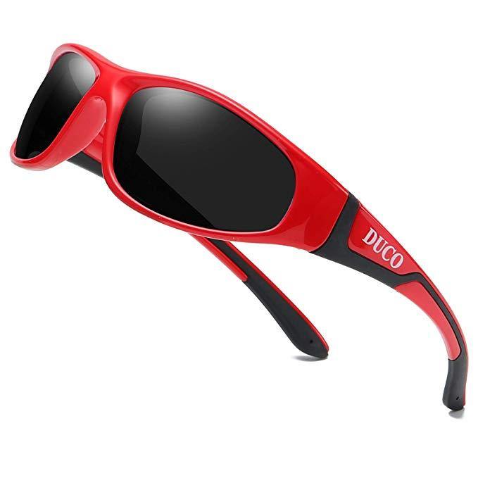 Xagger Youth Polarized Sports Sunglasses for Boys Girls Age 8-14 Kids Teens  Baseball Softball TR90 Frame Glasses White | Ice Blue Mirror