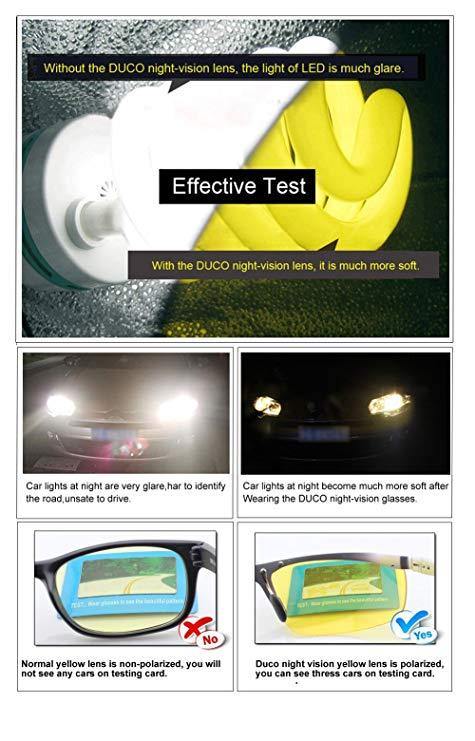 DUCO HD Anti Glare Night-vision Headlight Polarized Al-Mg Metal