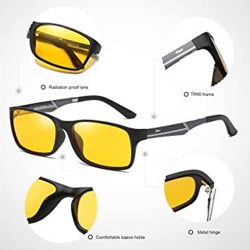 DUCO GLASSES-The right kind of shady Duco Glasses for Video Games PRO Anti-Glare Protection Anti-Fatigue Anti UV - Blue Light Blocking Glasses for Smartphone Screens, Computer or tv 223 DUCOGLASSES Sunglasses