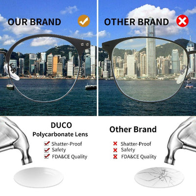DUCO GLASSES-The right kind of shady DUCO Blue Light Blocking Glasses Lightweight Eyeglasses Filter Computer Gaming Glasses DC5203 Duco Sunglasses