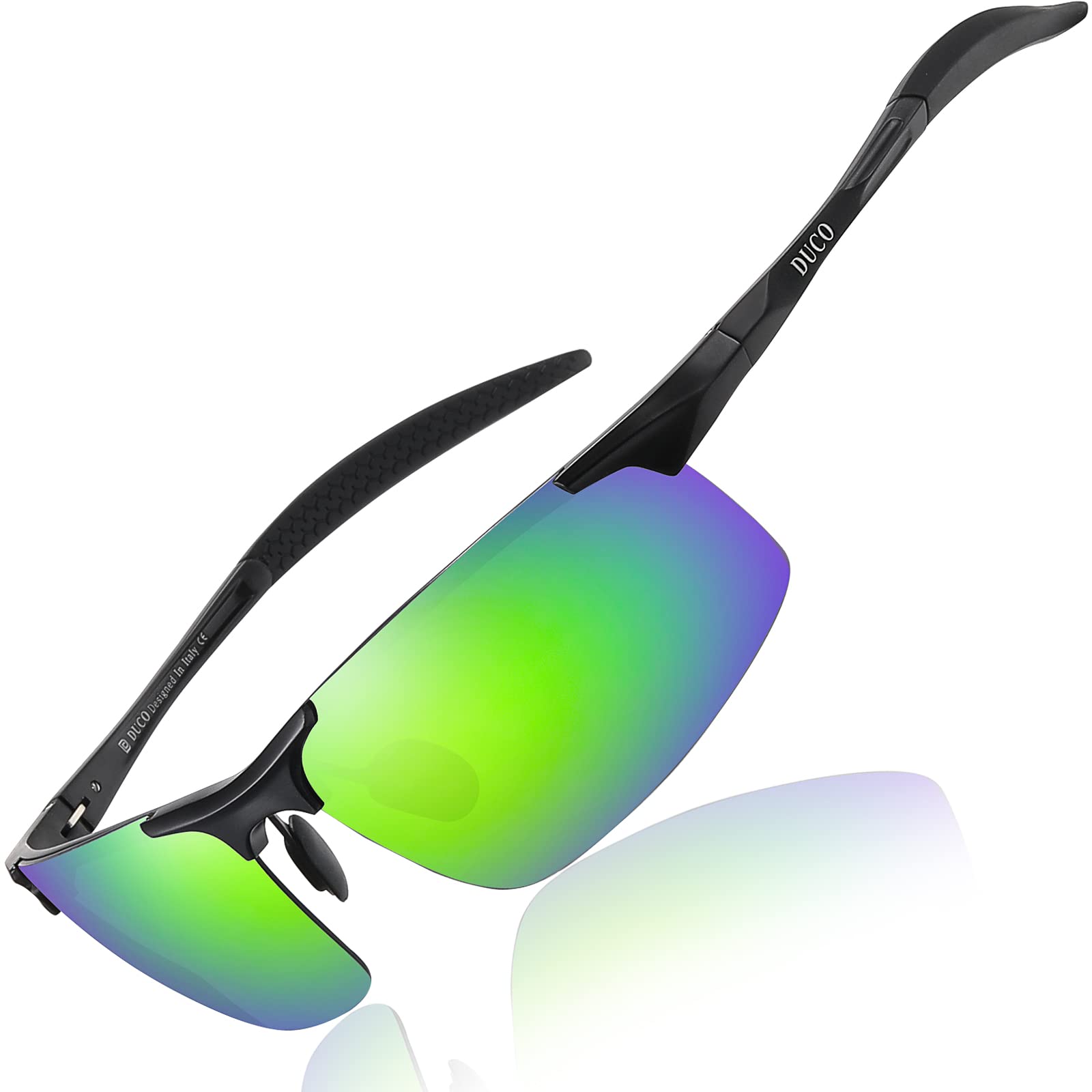 Sunier Gepolariseerde zonnebril voor dames en heren, gespiegeld, onbreekbare zonnebril voor vissen en rijden, 100% UV400-bescherming, Cat 3 CE Sunier Gepolariseerde zonnebril voor dames en heren, gespiegeld, onbreekbare zonnebril voor vissen en rijden, 100% UV400-bescherming, Cat 3 CE