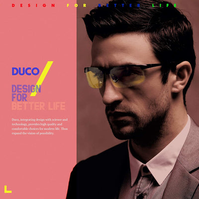DUCO GLASSES-The right kind of shady Duco Night-vision Glasses Polarized Night Driving Men's Shooting Glasses 8177 Duco Men