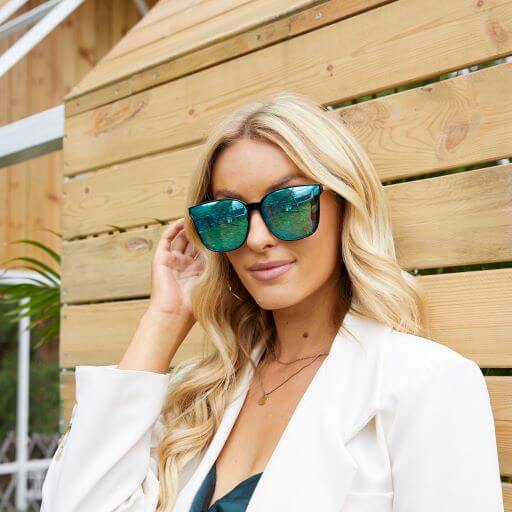 DUCO GLASSES-The right kind of shady Duco Vintage Retro Round Sunglasses for Women Men with UV Protection Fashion for Beaches W016 Duco Women