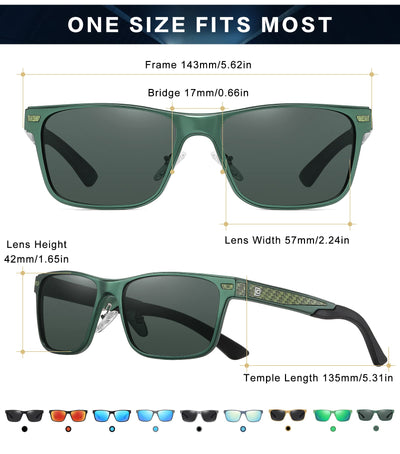 DUCO Polarized Sunglasses Sports Shades 100%UV Protection 8207